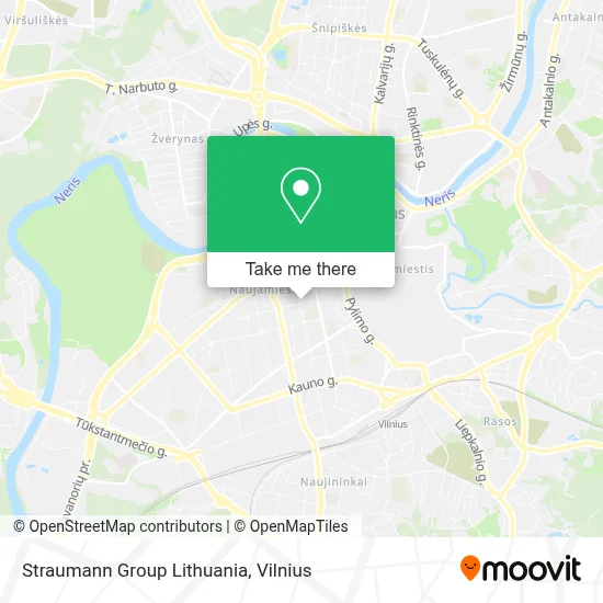 Straumann Group Lithuania map