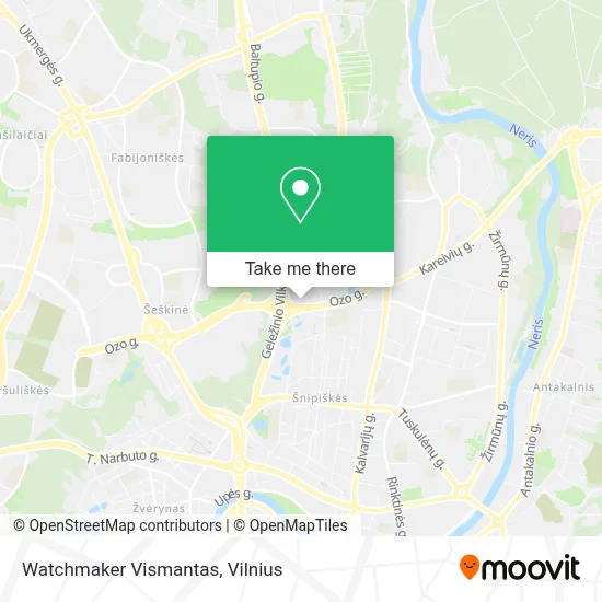 Watchmaker Vismantas map