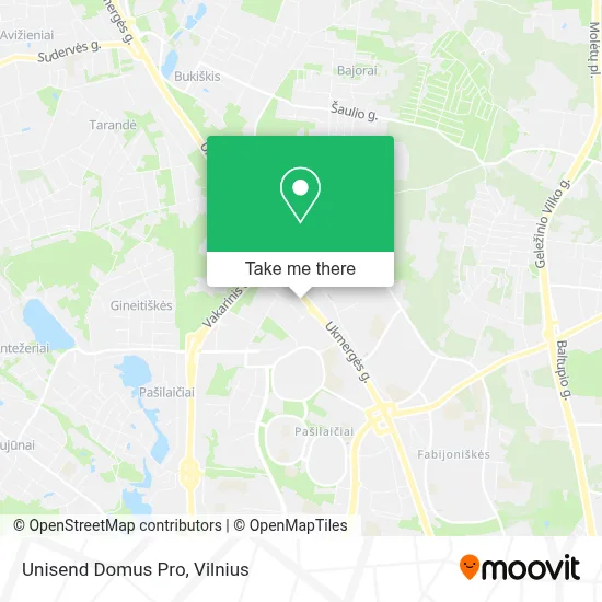 Unisend Domus Pro map