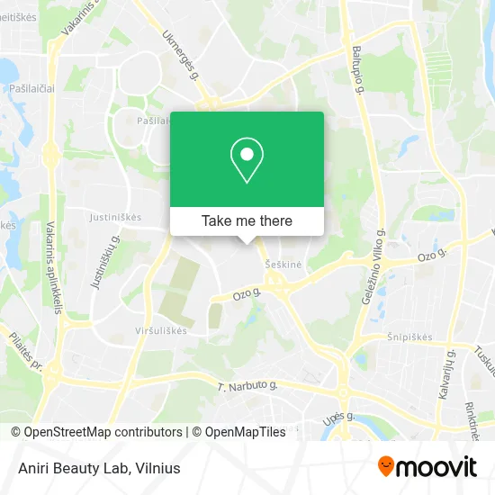 Aniri Beauty Lab map