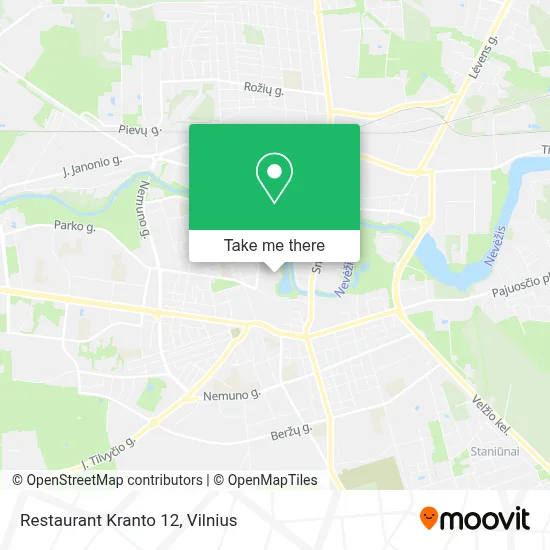 Restaurant Kranto 12 map