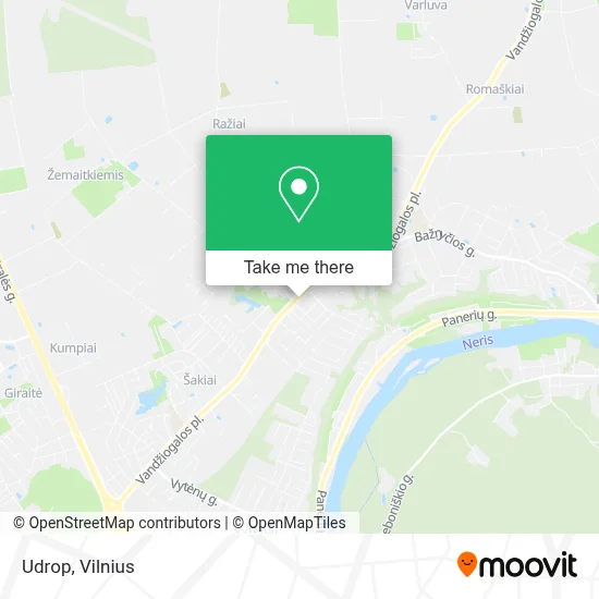 Udrop map