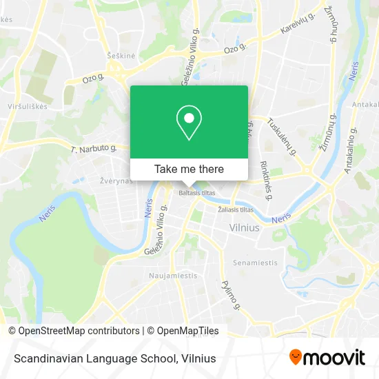 Scandinavian Language School map