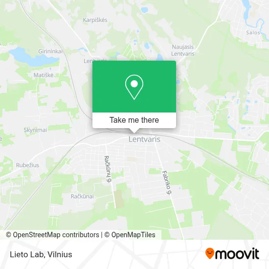 Lieto Lab map