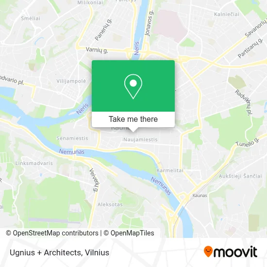 Ugnius + Architects map