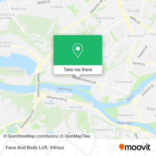 Face And Body Loft map