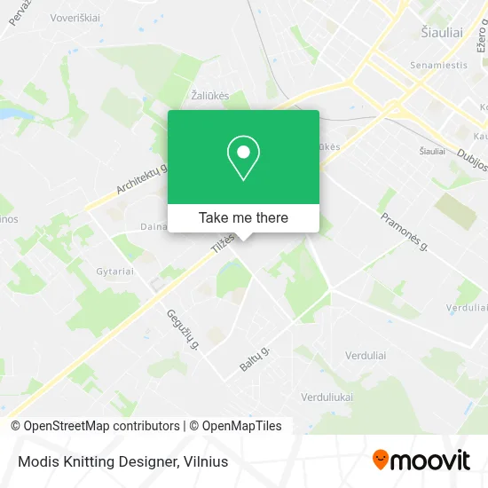 Modis Knitting Designer map