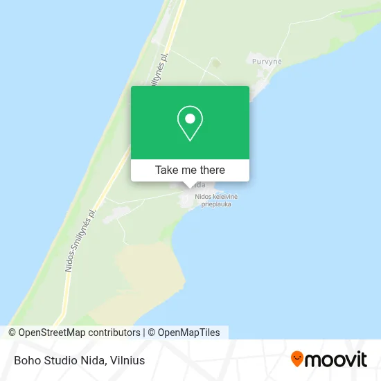 Boho Studio Nida map
