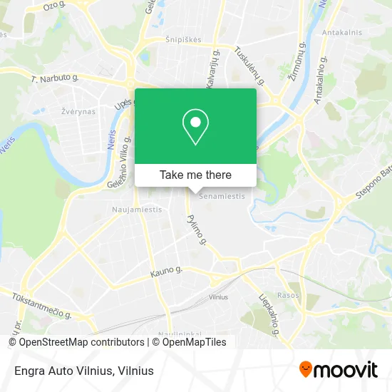 Engra Auto Vilnius map