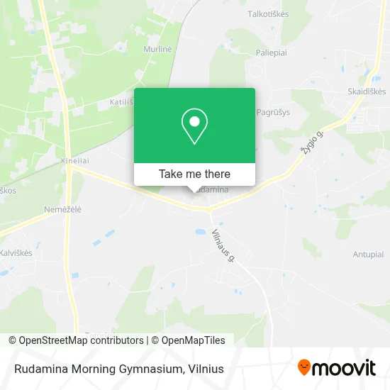 Rudamina Morning Gymnasium map