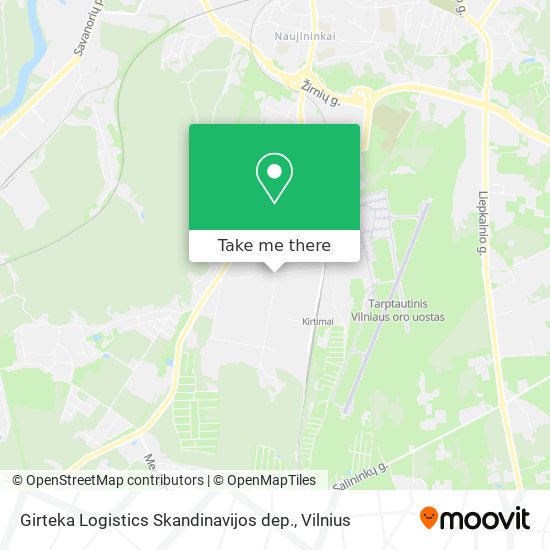 Girteka Logistics Skandinavijos dep. map