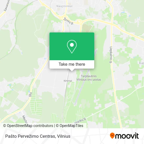 Карта Pašto Pervežimo Centras