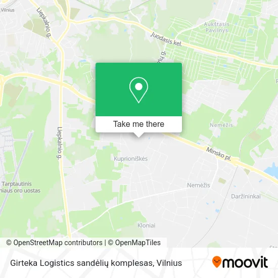 Girteka Logistics sandėlių komplesas map