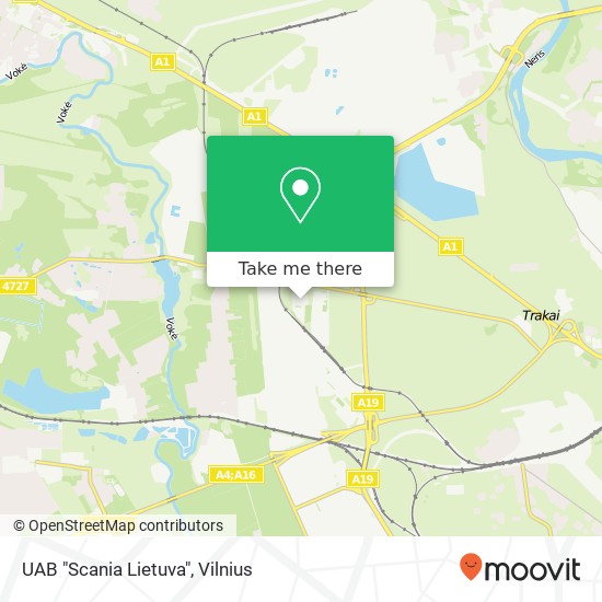 UAB "Scania Lietuva" map
