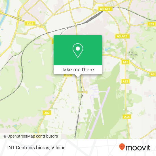 TNT Centrinis biuras map