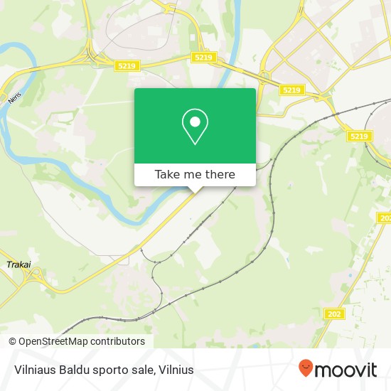 Vilniaus Baldu sporto sale map