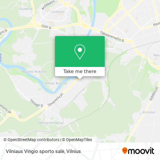 Vilniaus Vingio sporto salė map