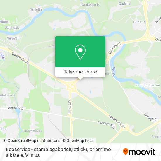 Карта Ecoservice - stambiagabaričių atliekų priėmimo aikštelė