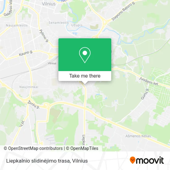 Карта Liepkalnio slidinėjimo trasa