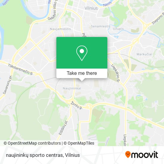 Карта naujininkų sporto centras