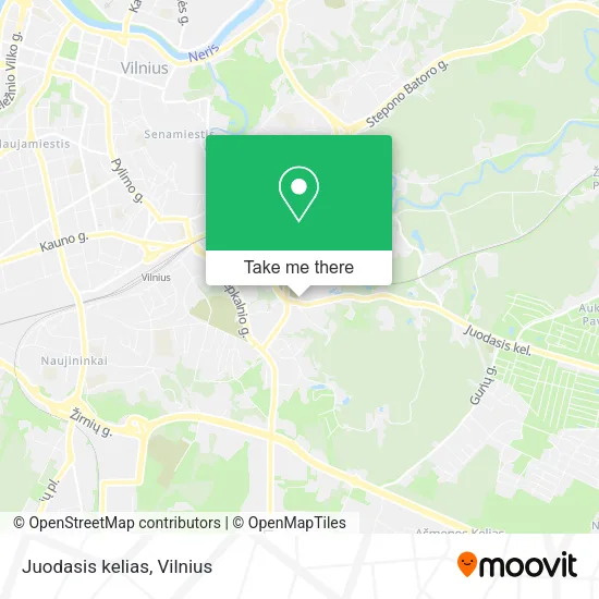 Карта Juodasis kelias