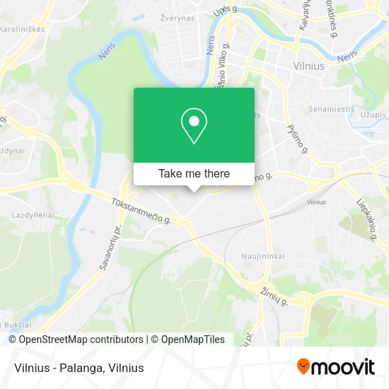 Карта Vilnius - Palanga