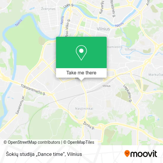 Карта Šokių studija „Dance time“