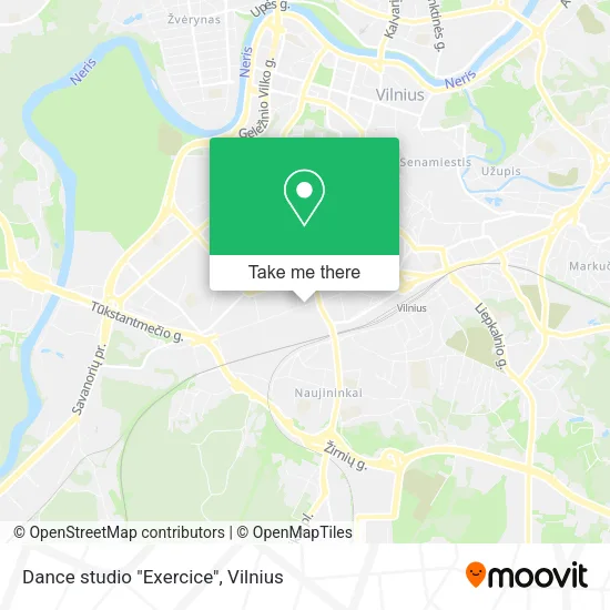 Карта Dance studio "Exercice"
