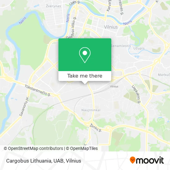 Карта Cargobus Lithuania, UAB