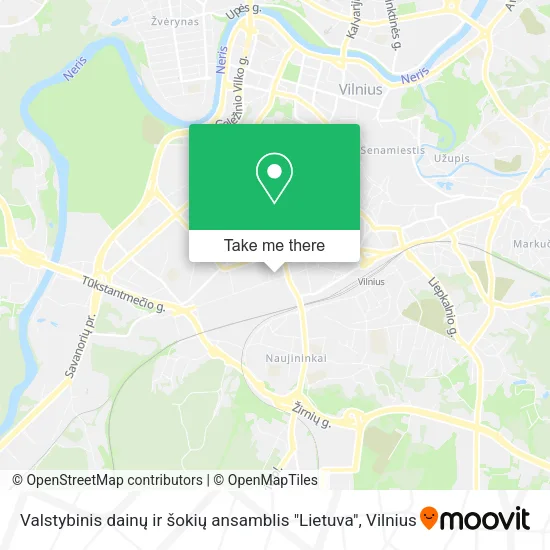 Карта Valstybinis dainų ir šokių ansamblis "Lietuva"