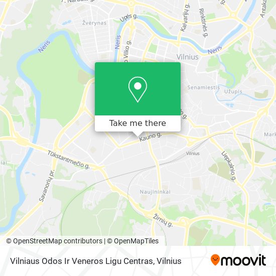 Карта Vilniaus Odos Ir Veneros Ligu Centras
