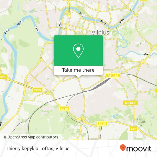 Thierry kepykla Loftas map