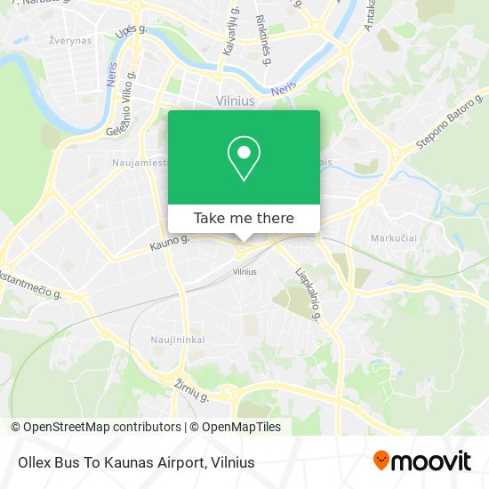 Карта Ollex Bus To Kaunas Airport