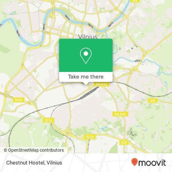 Chestnut Hostel map