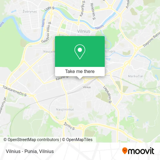 Карта Vilnius - Punia