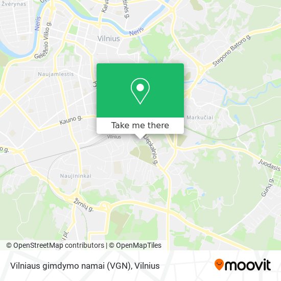Карта Vilniaus gimdymo namai (VGN)