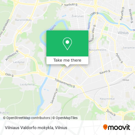 Vilniaus Valdorfo mokykla map