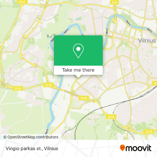 Карта Vingio parkas st.