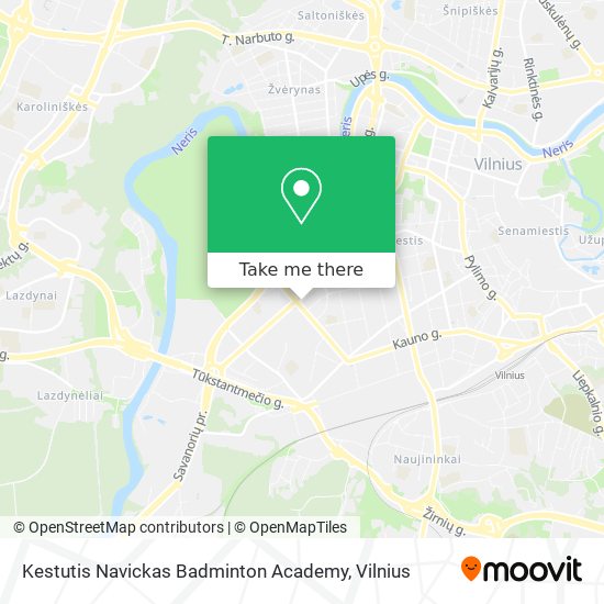 Карта Kestutis Navickas Badminton Academy