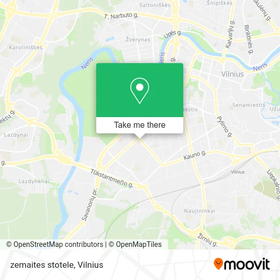 Карта zemaites stotele