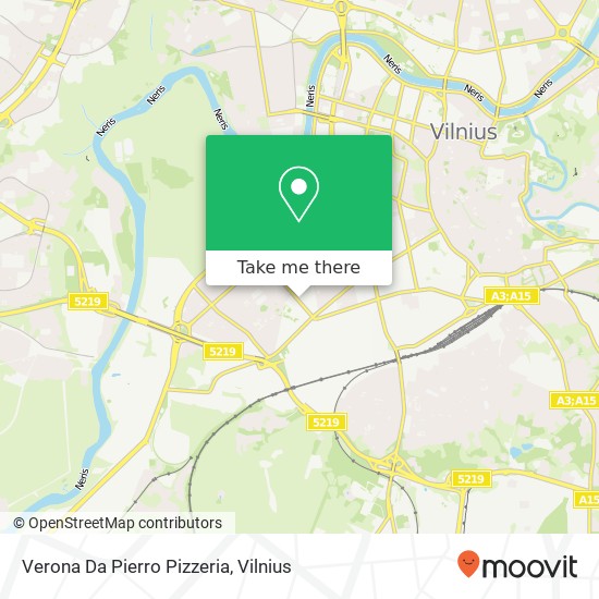 Карта Verona Da Pierro Pizzeria