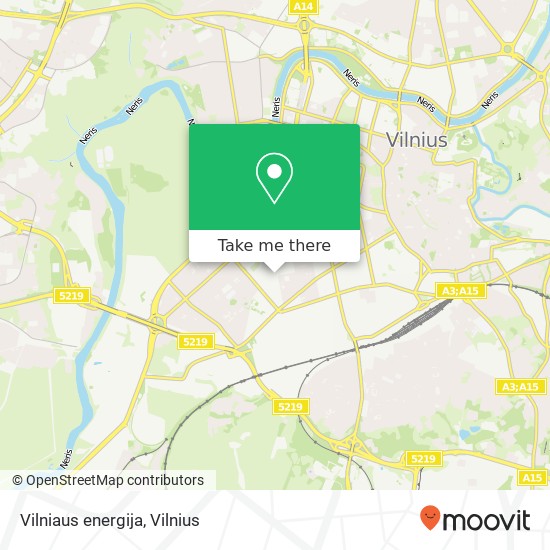 Vilniaus energija map