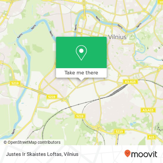 Justes Ir Skaistes Loftas map