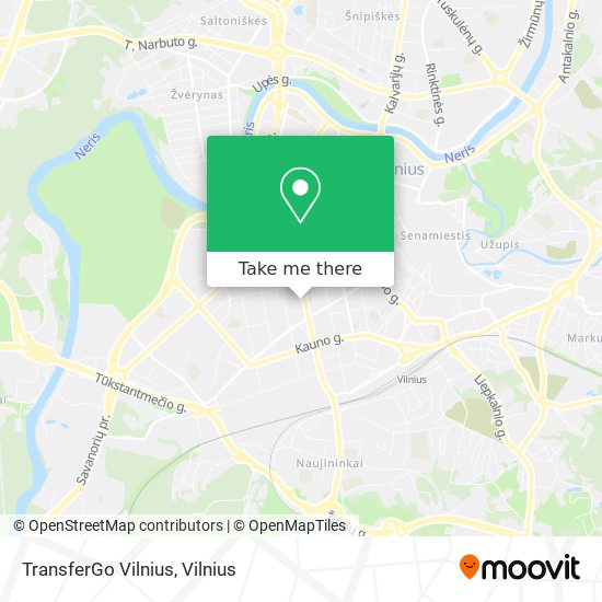 Карта TransferGo Vilnius