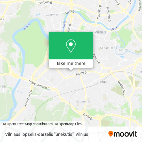 Vilniaus lopšelis-darželis "Šnekutis" map