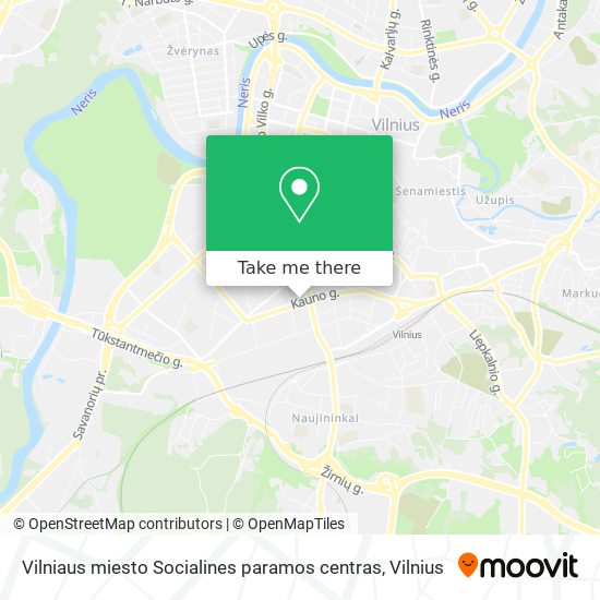 Vilniaus miesto Socialines paramos centras map