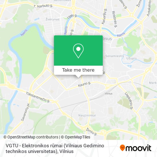 Карта VGTU - Elektronikos rūmai (Vilniaus Gedimino technikos universitetas)