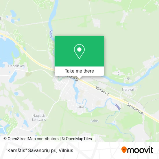 Карта "Kamštis" Savanorių pr.