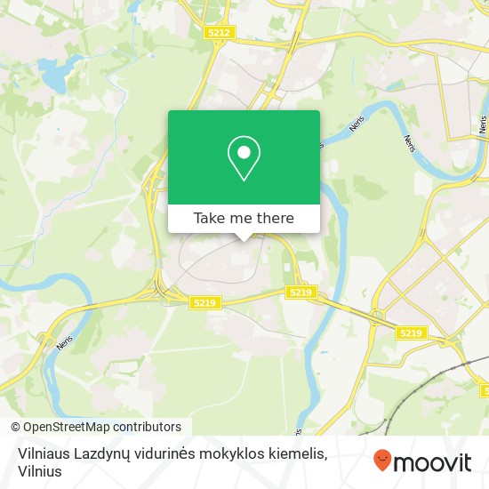 Vilniaus Lazdynų vidurinės mokyklos kiemelis map