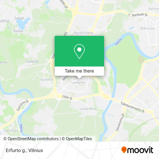 Карта Erfurto g.